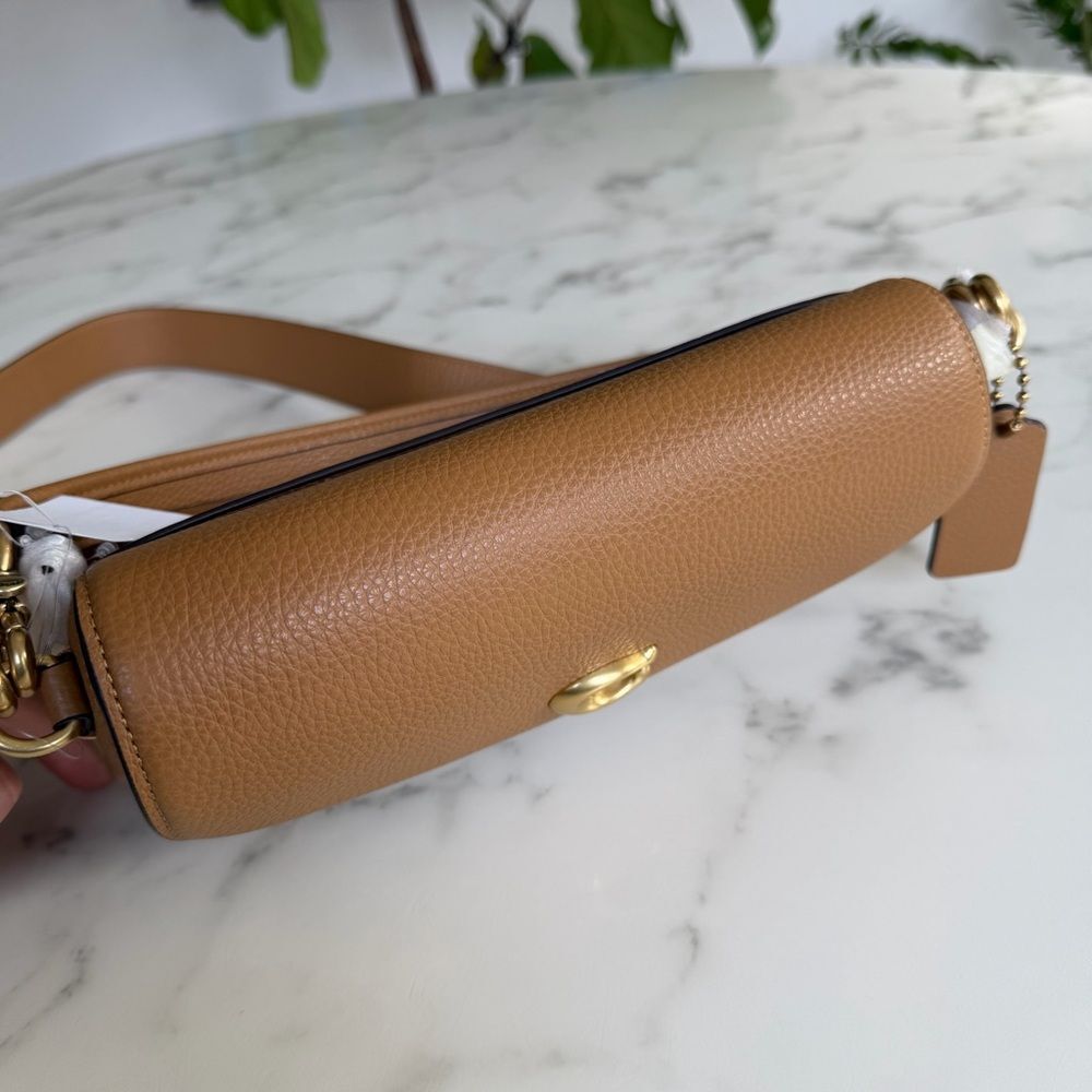 NWT Coach Pebbled Crossbody Bag In Honey Brown Leather CAO40 Nordstrom Exclusive - Picture 13 of 15